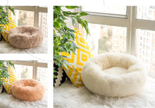 Load image into Gallery viewer, Round Plush Cat Bed