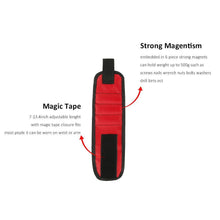 Load image into Gallery viewer, 1pcs Magnetic Wristband Hand Wraps Tool Bag Adjustable Electrician Wrist Screws Nails Drill Holder Belt Bracelet for Home Repair