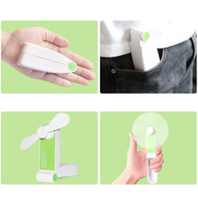 Load image into Gallery viewer, Portable Mini Fan Pocket Foldable Adjustable Wind Speed Handheld Personal USB Rechargeable Fans Home Office Travel Outdoor