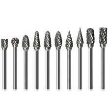 Load image into Gallery viewer, 1/8 Tungsten Carbide 3x6mm Drill Bits Rotary Burrs Metal Diamond Grinding Woodworking Milling Cutters For Drill Bits