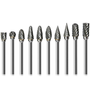 1/8 Tungsten Carbide 3x6mm Drill Bits Rotary Burrs Metal Diamond Grinding Woodworking Milling Cutters For Drill Bits