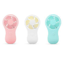 Load image into Gallery viewer, Mini Portable Pocket Fan Cool Air Hand Held Travel Cooler Cooling Mini Fans Power By 3x AAA Battery Office Outdoor Home Mini Fan
