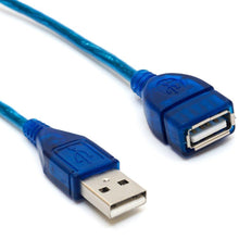 Load image into Gallery viewer, 1M 1.5M 2M 3M Anti-Interference USB 2.0 Extension Cable USB 2.0 Male To USB 2.0 Female Extension Data Sync Cord Cable Blue