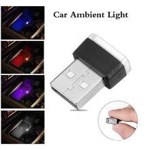 Load image into Gallery viewer, Car Accessories Interior Mini Car Atmosphere Light USB Wireless LED Car Interior Neon Ambient Lamp Car Interior Jewelry