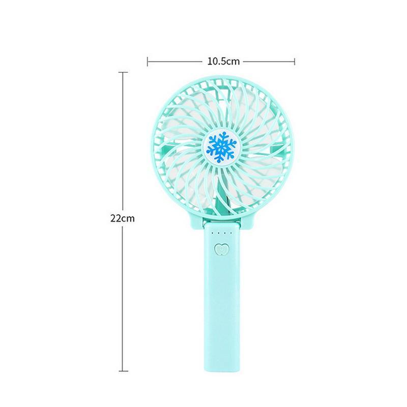 Summer Cooler USB Charging Portable Fan Mini Handheld Desk Fans Rechargeable ABS Portable Office Outdoor Household Travel