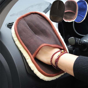 1 Pcs Car Styling Wool Soft Car Wash Cleaning Glove Cleaning Brush Motorcycle Washer Care Products Car Accessories 4.8