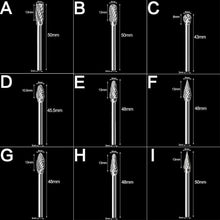 Load image into Gallery viewer, 1/8 Tungsten Carbide 3x6mm Drill Bits Rotary Burrs Metal Diamond Grinding Woodworking Milling Cutters For Drill Bits