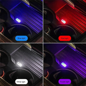 Car Accessories Interior Mini Car Atmosphere Light USB Wireless LED Car Interior Neon Ambient Lamp Car Interior Jewelry