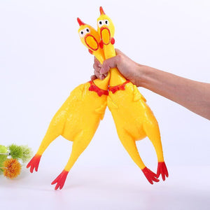 32cm 17cm Screaming Chicken Squeeze Sound Toy Pets Toy Product Dog Toys Shrilling Decompression Tool Funny Gadgets