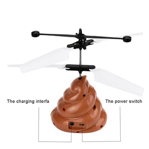 Hand Flying Poop Ball Mini Induction Suspension RC Aircraft Flying Remote Control Toys Drone helicoptero de controle remoto