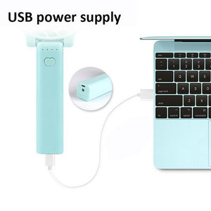 Summer Cooler USB Charging Portable Fan Mini Handheld Desk Fans Rechargeable ABS Portable Office Outdoor Household Travel