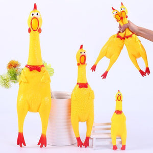 32cm 17cm Screaming Chicken Squeeze Sound Toy Pets Toy Product Dog Toys Shrilling Decompression Tool Funny Gadgets