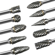 Load image into Gallery viewer, 1/8 Tungsten Carbide 3x6mm Drill Bits Rotary Burrs Metal Diamond Grinding Woodworking Milling Cutters For Drill Bits