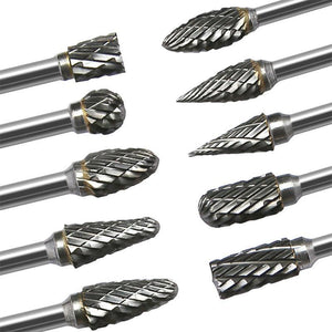 1/8 Tungsten Carbide 3x6mm Drill Bits Rotary Burrs Metal Diamond Grinding Woodworking Milling Cutters For Drill Bits