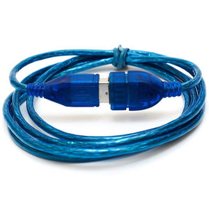 1M 1.5M 2M 3M Anti-Interference USB 2.0 Extension Cable USB 2.0 Male To USB 2.0 Female Extension Data Sync Cord Cable Blue