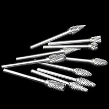 Load image into Gallery viewer, 1/8 Tungsten Carbide 3x6mm Drill Bits Rotary Burrs Metal Diamond Grinding Woodworking Milling Cutters For Drill Bits