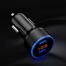 Load image into Gallery viewer, New Car Accessories 3.1A Dual USB professional Car Charger 2 Port LCD Display 12-24V Cigarette Socket Lighter For Smart Phone #