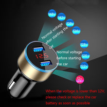 Load image into Gallery viewer, New Car Accessories 3.1A Dual USB professional Car Charger 2 Port LCD Display 12-24V Cigarette Socket Lighter For Smart Phone #